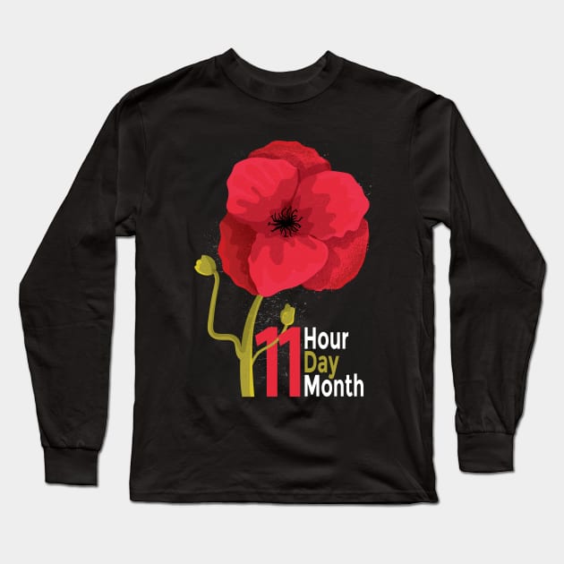 Veterans Day Long Sleeve T-Shirt by Shalini Kaushal